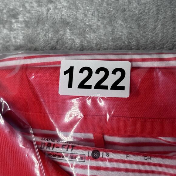 NIke Shirt Womens Small Orange White‎ Striped Golf Polo Casual Preppy Outdoors - Picture 6 of 6